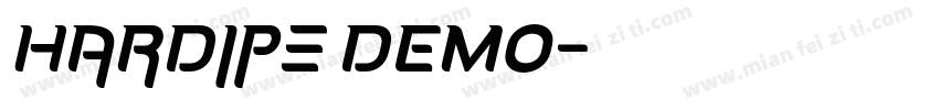 Hardipe DEMO字体转换